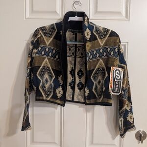 Vintage New Identity Jacket Aztec Print Size Small